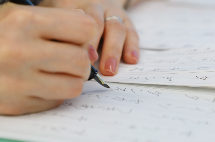 天神・博多での書道教室の写真